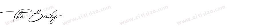The Saily字体转换